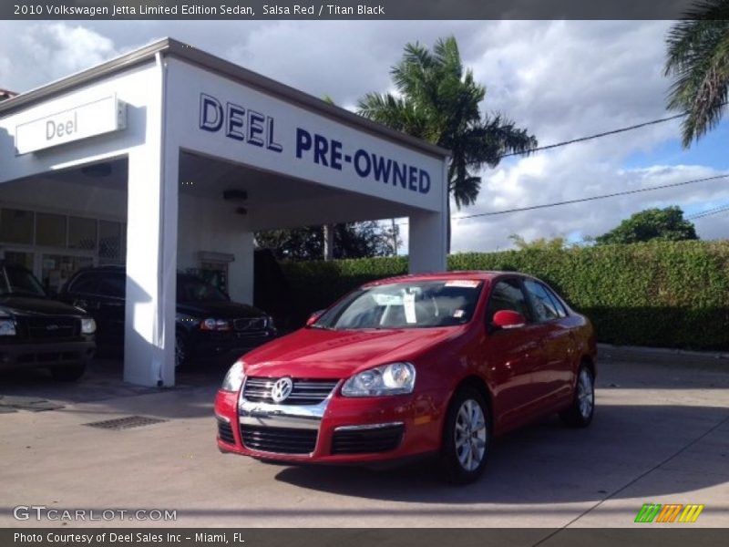 Salsa Red / Titan Black 2010 Volkswagen Jetta Limited Edition Sedan