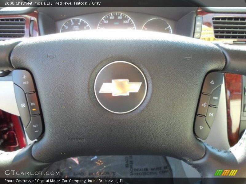 Red Jewel Tintcoat / Gray 2008 Chevrolet Impala LT
