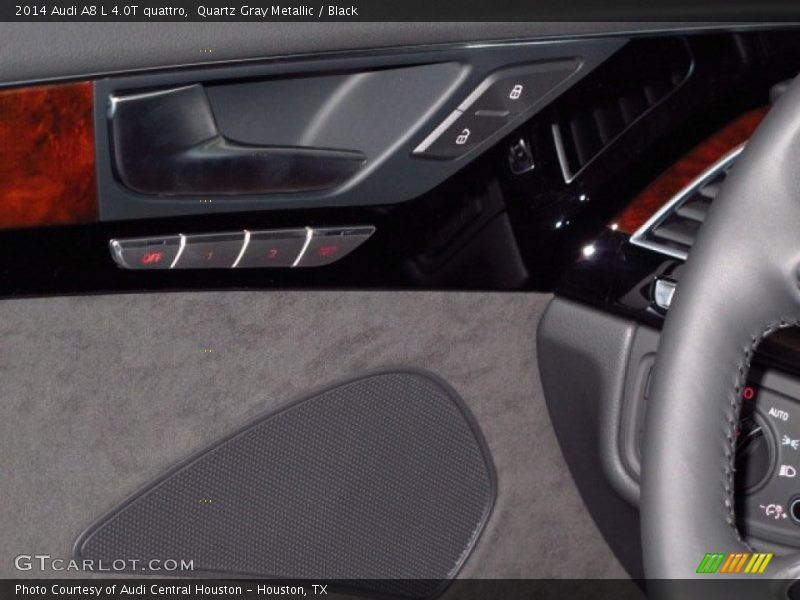 Quartz Gray Metallic / Black 2014 Audi A8 L 4.0T quattro