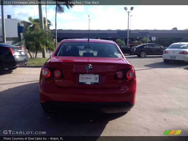 Salsa Red / Titan Black 2010 Volkswagen Jetta Limited Edition Sedan