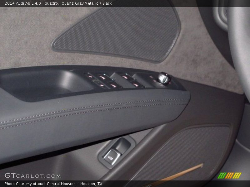 Quartz Gray Metallic / Black 2014 Audi A8 L 4.0T quattro
