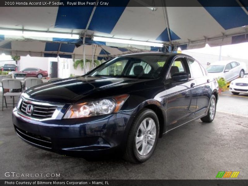 Royal Blue Pearl / Gray 2010 Honda Accord LX-P Sedan