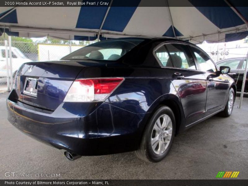 Royal Blue Pearl / Gray 2010 Honda Accord LX-P Sedan