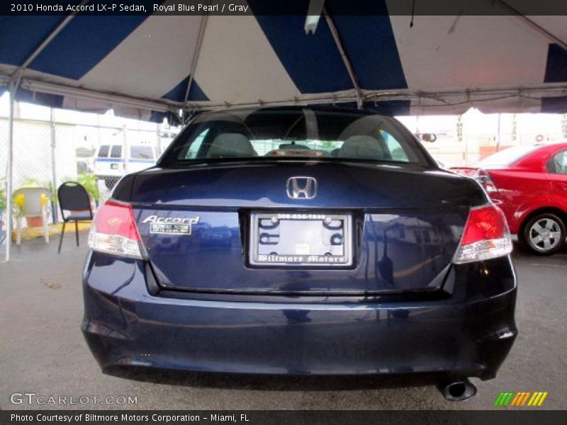 Royal Blue Pearl / Gray 2010 Honda Accord LX-P Sedan