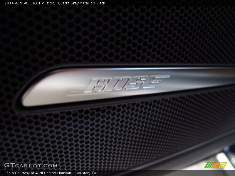Quartz Gray Metallic / Black 2014 Audi A8 L 4.0T quattro