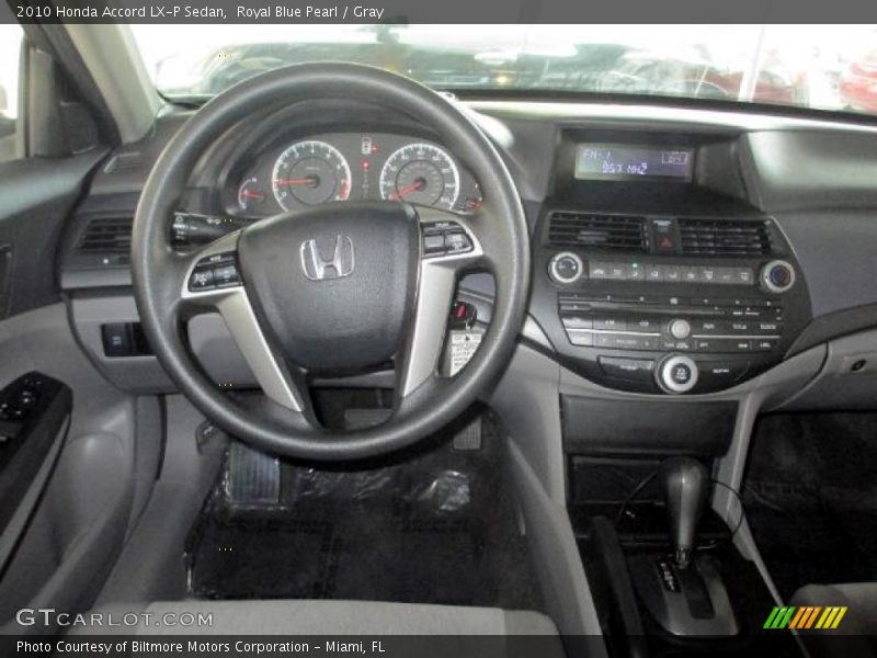 Royal Blue Pearl / Gray 2010 Honda Accord LX-P Sedan