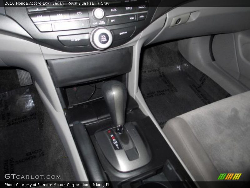 Royal Blue Pearl / Gray 2010 Honda Accord LX-P Sedan