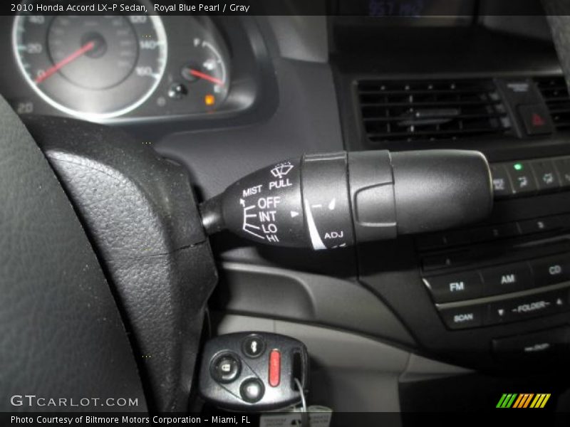 Royal Blue Pearl / Gray 2010 Honda Accord LX-P Sedan