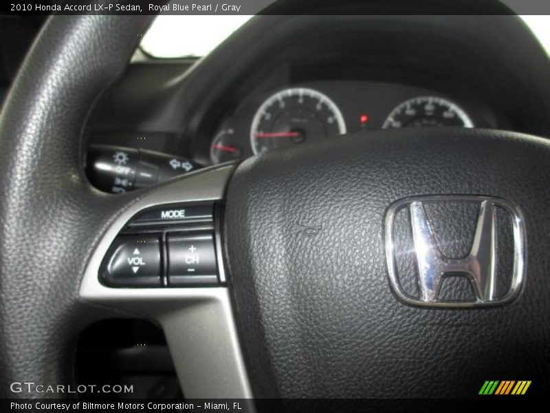 Royal Blue Pearl / Gray 2010 Honda Accord LX-P Sedan