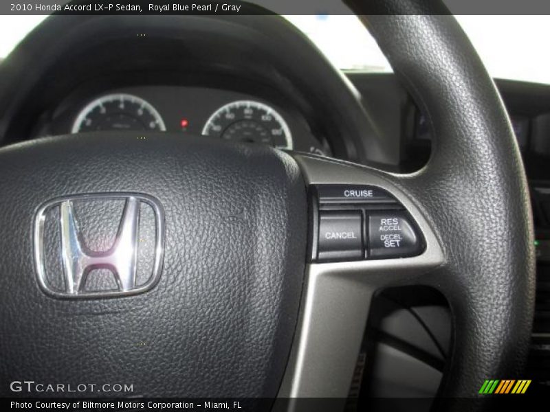 Royal Blue Pearl / Gray 2010 Honda Accord LX-P Sedan