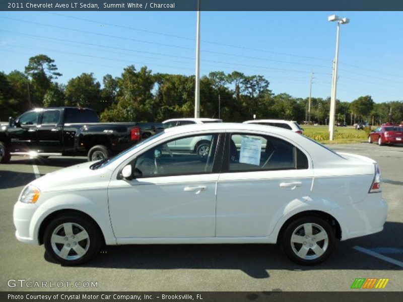 Summit White / Charcoal 2011 Chevrolet Aveo LT Sedan