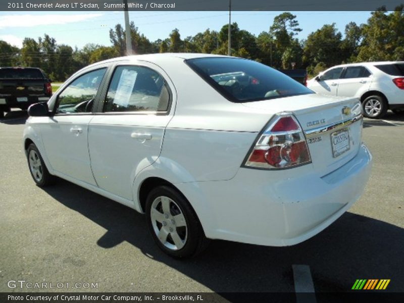 Summit White / Charcoal 2011 Chevrolet Aveo LT Sedan