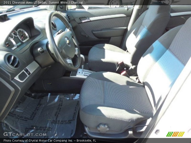 Summit White / Charcoal 2011 Chevrolet Aveo LT Sedan