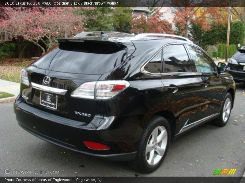 Obsidian Black / Black/Brown Walnut 2010 Lexus RX 350 AWD