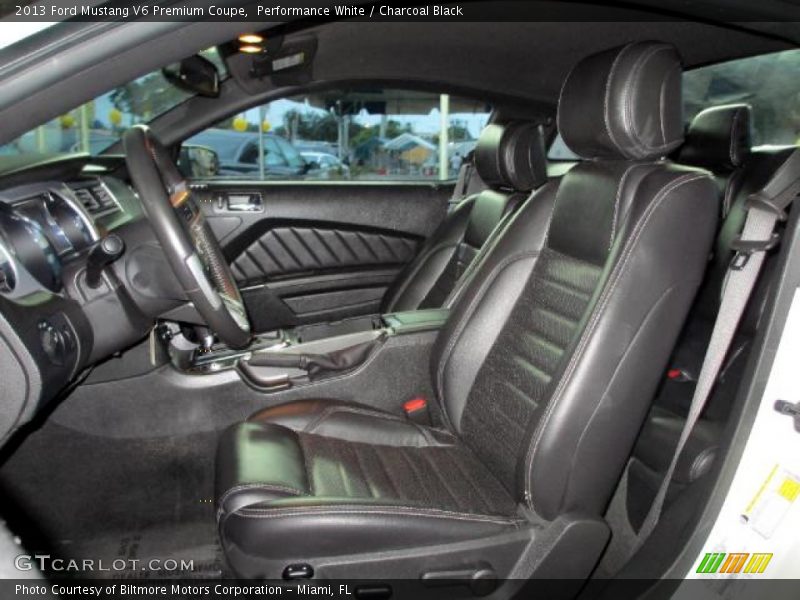 Front Seat of 2013 Mustang V6 Premium Coupe