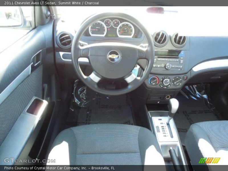 Summit White / Charcoal 2011 Chevrolet Aveo LT Sedan