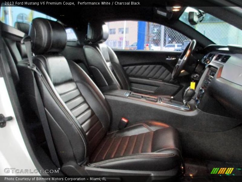 Performance White / Charcoal Black 2013 Ford Mustang V6 Premium Coupe