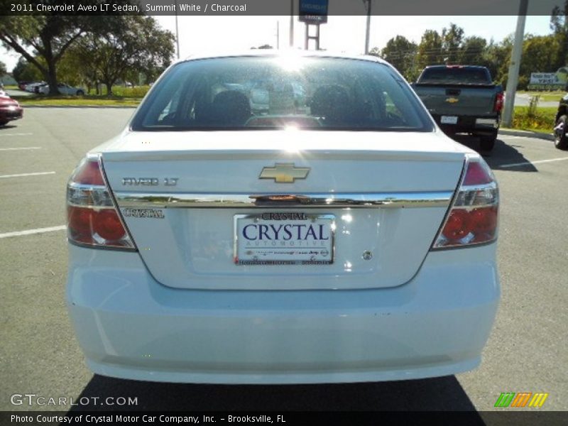 Summit White / Charcoal 2011 Chevrolet Aveo LT Sedan
