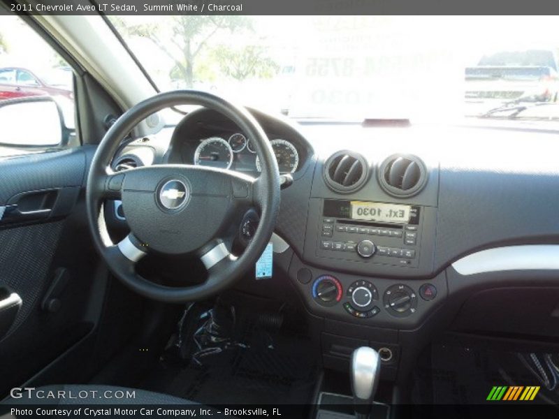 Summit White / Charcoal 2011 Chevrolet Aveo LT Sedan