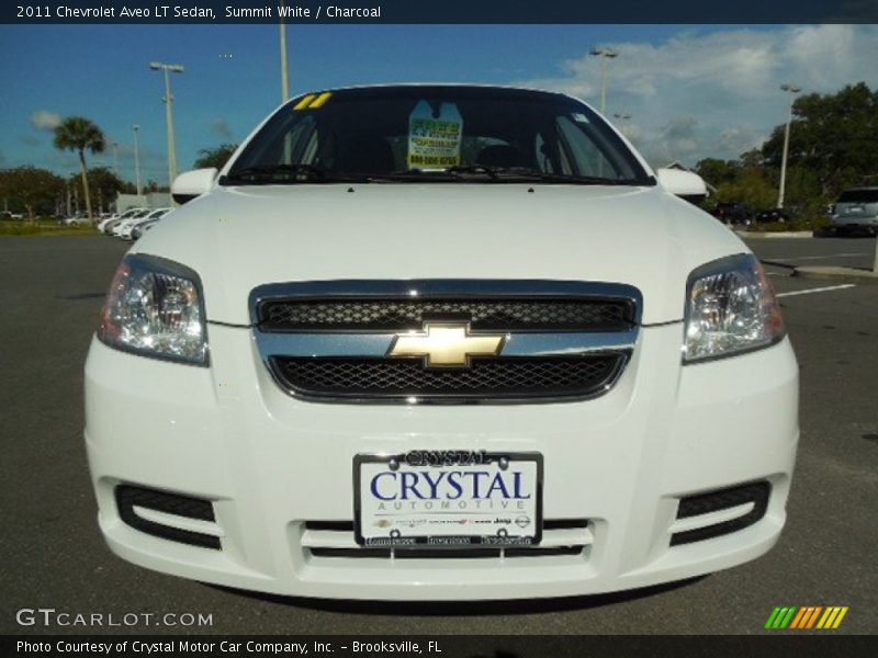 Summit White / Charcoal 2011 Chevrolet Aveo LT Sedan