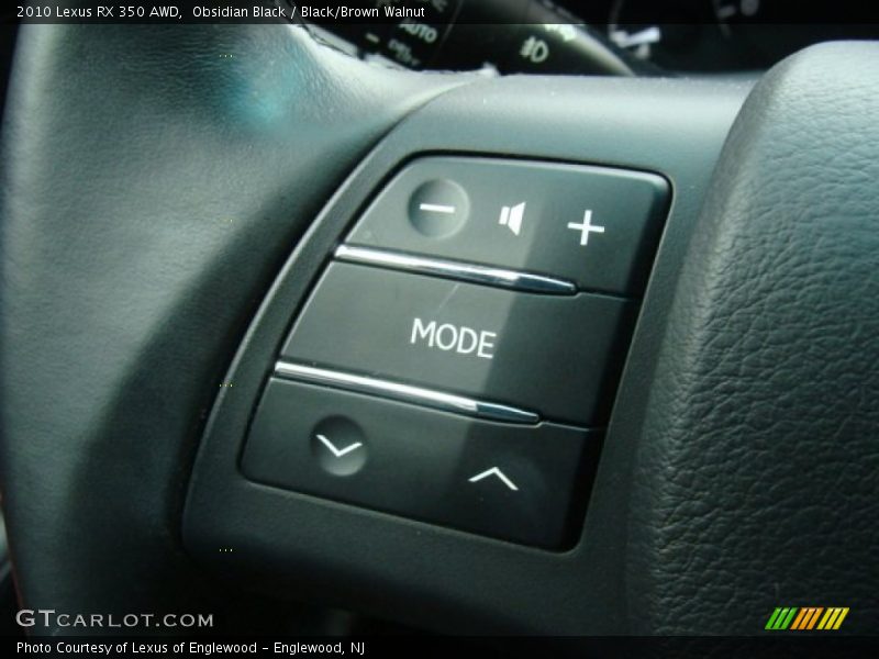 Obsidian Black / Black/Brown Walnut 2010 Lexus RX 350 AWD
