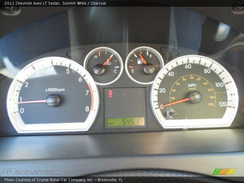 Summit White / Charcoal 2011 Chevrolet Aveo LT Sedan