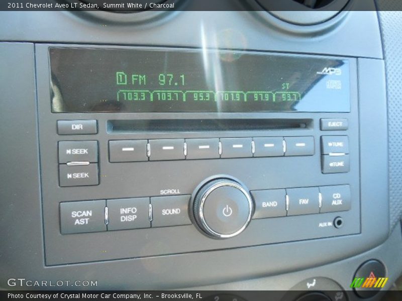 Summit White / Charcoal 2011 Chevrolet Aveo LT Sedan