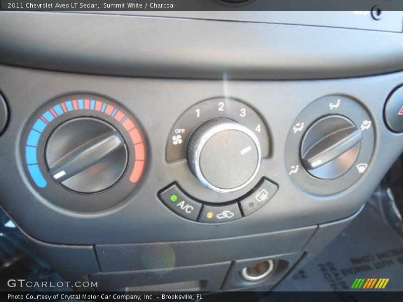 Summit White / Charcoal 2011 Chevrolet Aveo LT Sedan