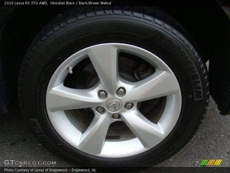 Obsidian Black / Black/Brown Walnut 2010 Lexus RX 350 AWD