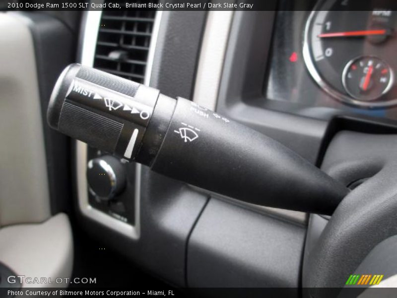 Brilliant Black Crystal Pearl / Dark Slate Gray 2010 Dodge Ram 1500 SLT Quad Cab