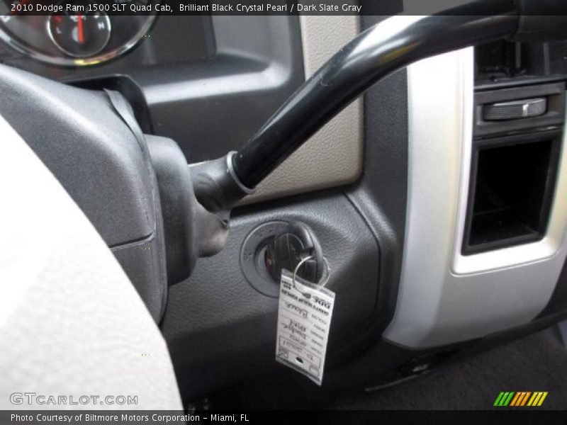 Brilliant Black Crystal Pearl / Dark Slate Gray 2010 Dodge Ram 1500 SLT Quad Cab