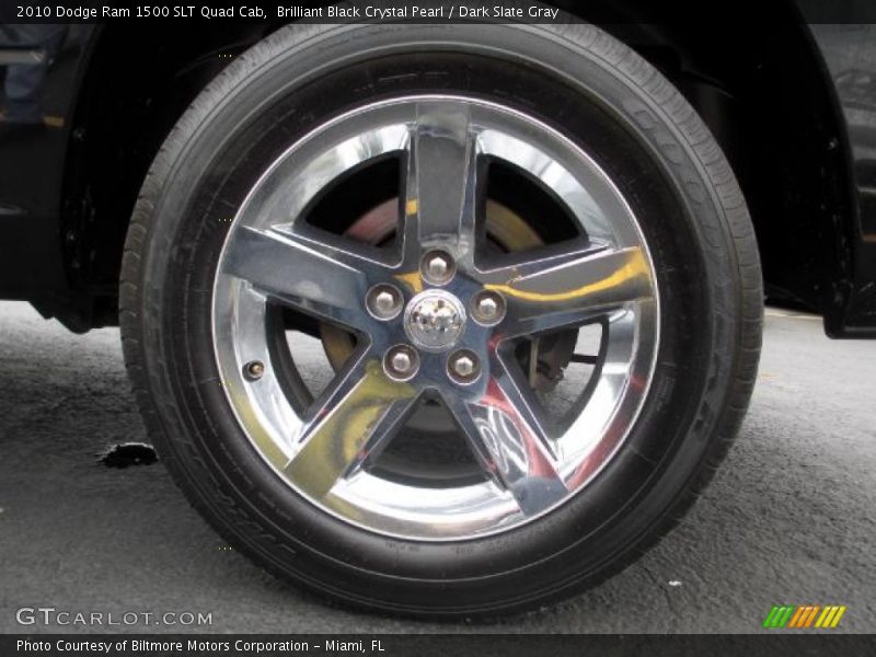 Brilliant Black Crystal Pearl / Dark Slate Gray 2010 Dodge Ram 1500 SLT Quad Cab
