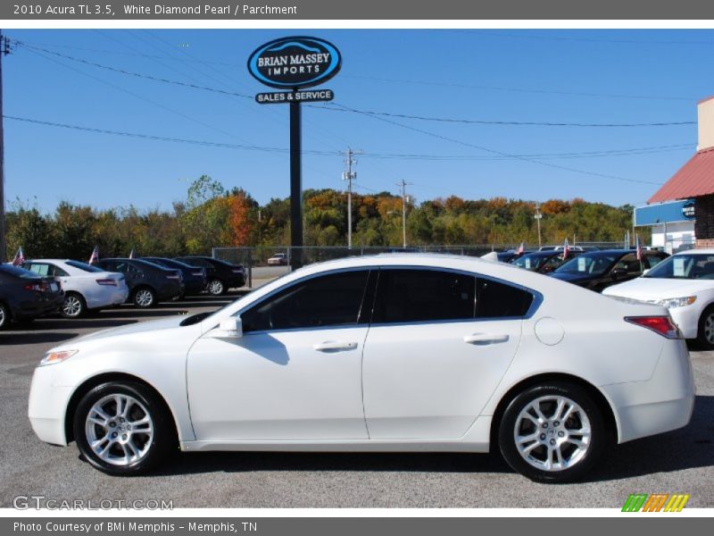 White Diamond Pearl / Parchment 2010 Acura TL 3.5