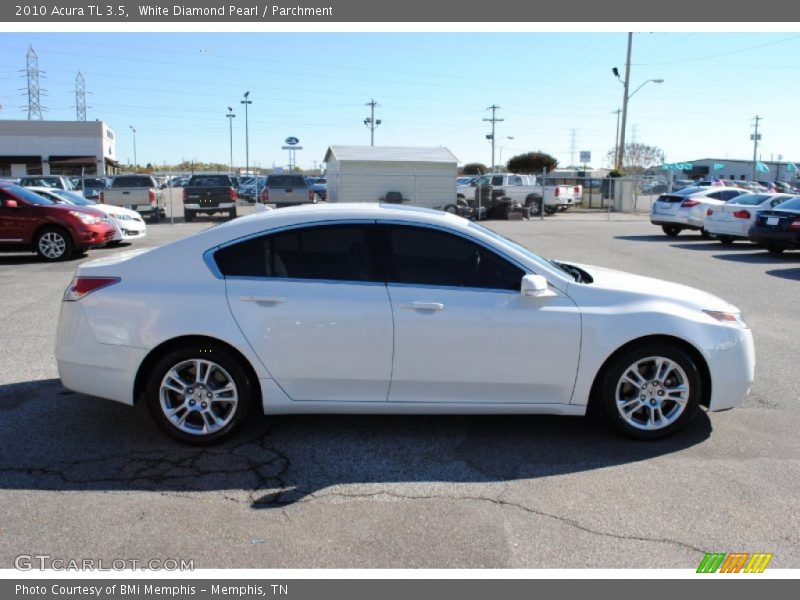 White Diamond Pearl / Parchment 2010 Acura TL 3.5
