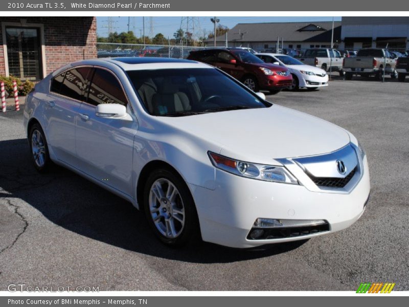 White Diamond Pearl / Parchment 2010 Acura TL 3.5