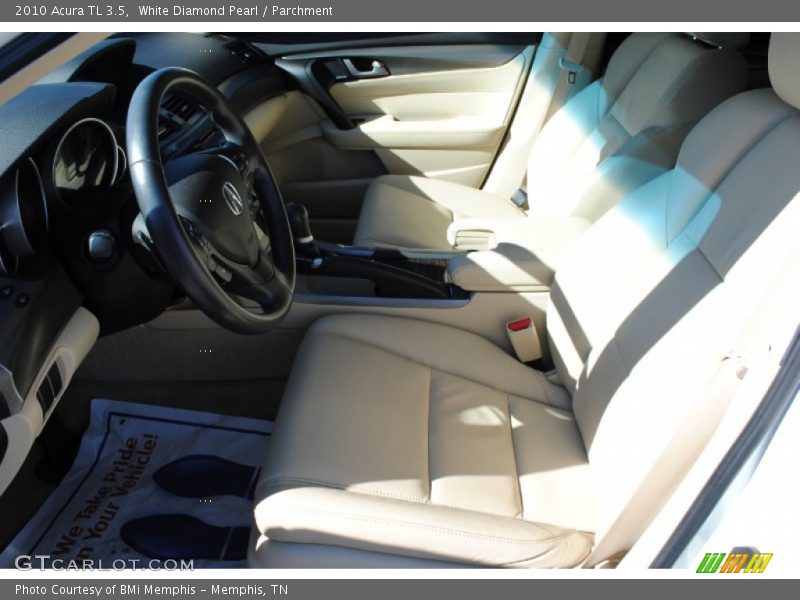 White Diamond Pearl / Parchment 2010 Acura TL 3.5