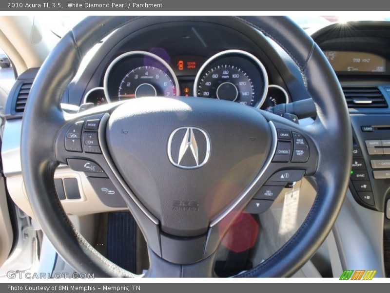 White Diamond Pearl / Parchment 2010 Acura TL 3.5