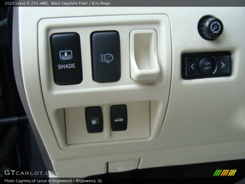 Black Sapphire Pearl / Ecru Beige 2010 Lexus IS 250 AWD