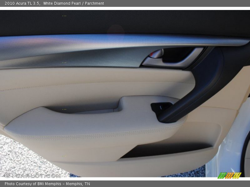 White Diamond Pearl / Parchment 2010 Acura TL 3.5