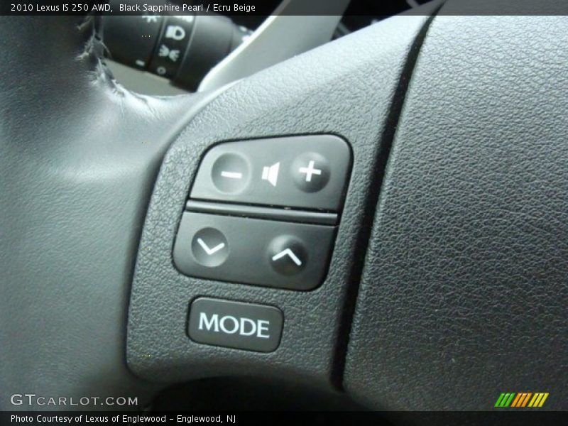 Black Sapphire Pearl / Ecru Beige 2010 Lexus IS 250 AWD
