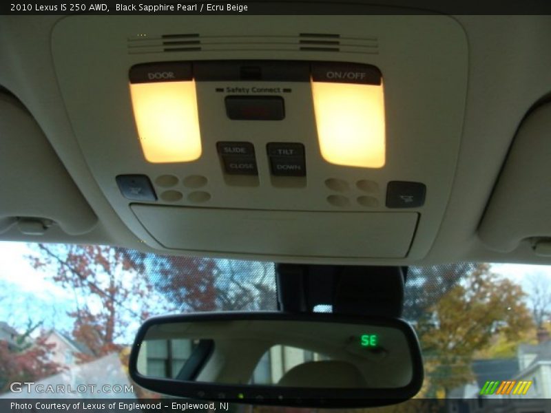 Black Sapphire Pearl / Ecru Beige 2010 Lexus IS 250 AWD