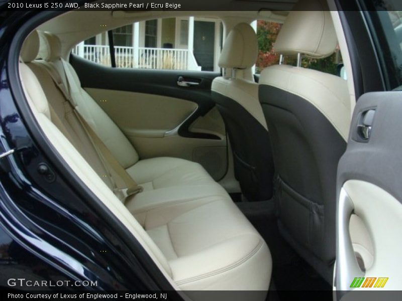 Black Sapphire Pearl / Ecru Beige 2010 Lexus IS 250 AWD