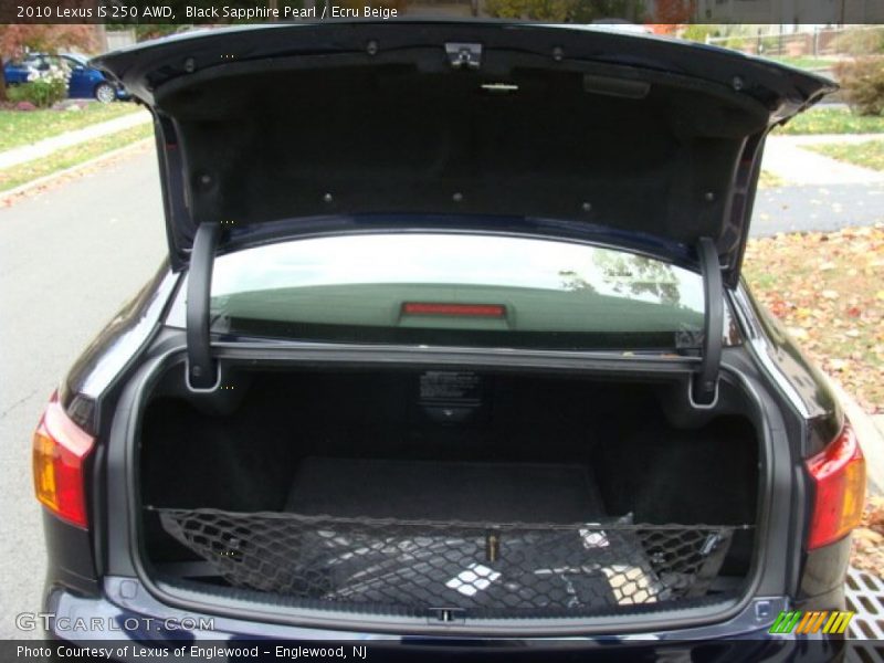 Black Sapphire Pearl / Ecru Beige 2010 Lexus IS 250 AWD