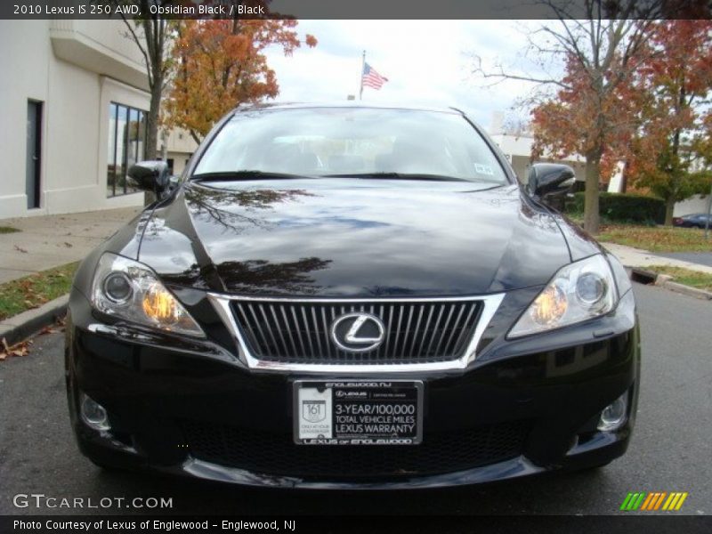 Obsidian Black / Black 2010 Lexus IS 250 AWD