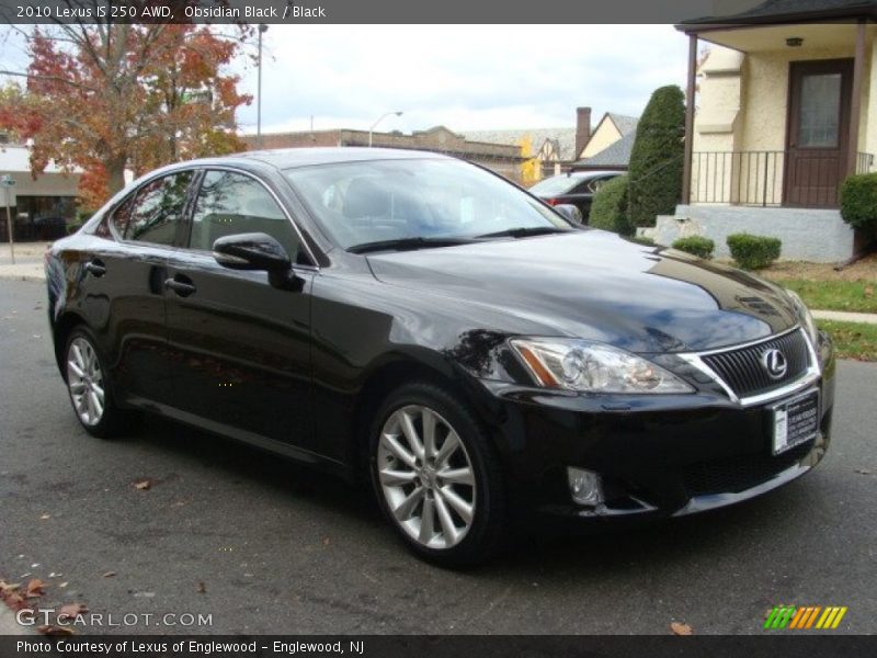 Obsidian Black / Black 2010 Lexus IS 250 AWD