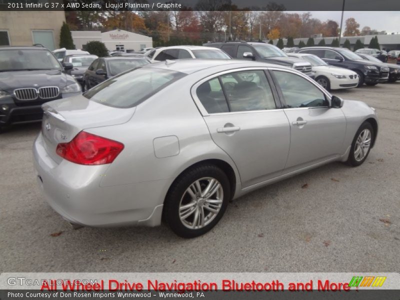 Liquid Platinum / Graphite 2011 Infiniti G 37 x AWD Sedan