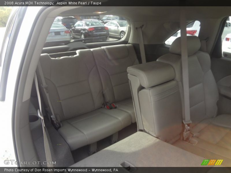 Aspen White Pearl / Taupe 2008 Acura MDX Technology