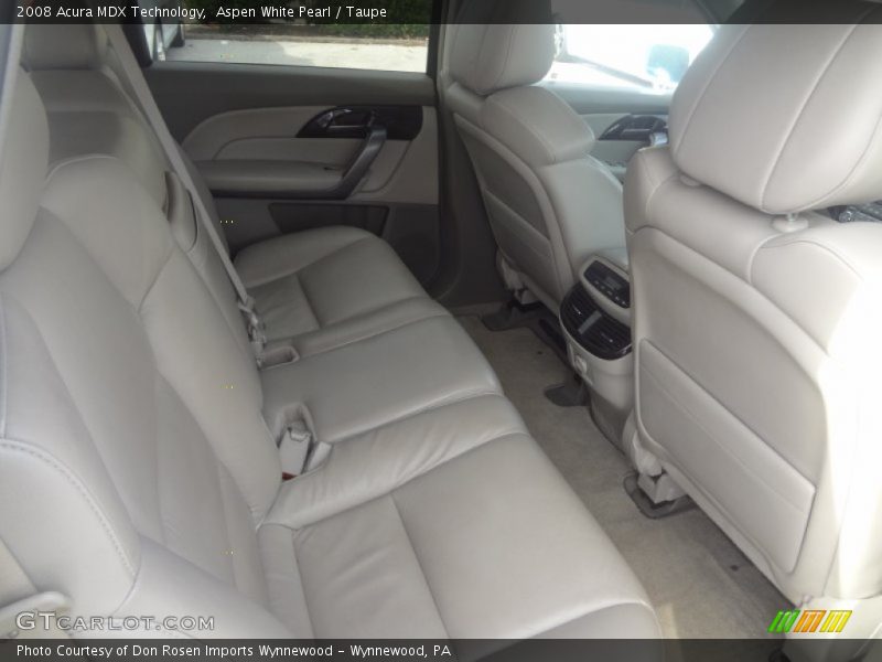 Aspen White Pearl / Taupe 2008 Acura MDX Technology