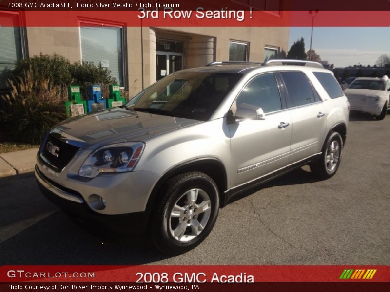 Liquid Silver Metallic / Light Titanium 2008 GMC Acadia SLT