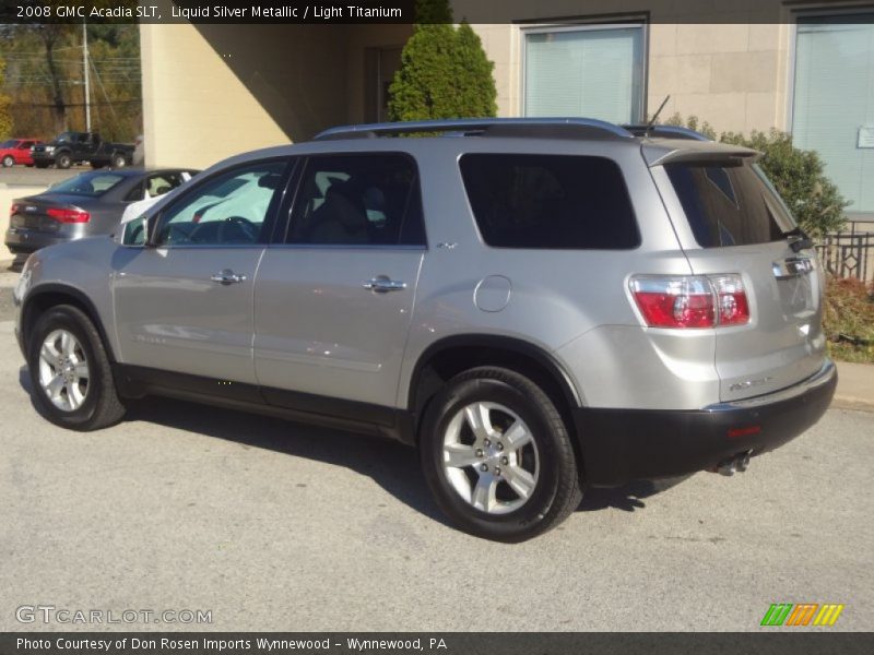 Liquid Silver Metallic / Light Titanium 2008 GMC Acadia SLT